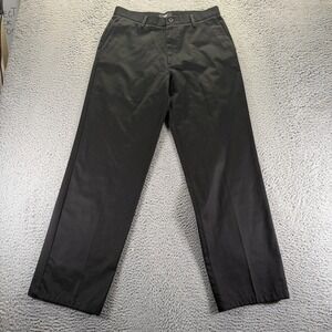 Dockers Pant Men 32x32 Black Cotton Khakis Straight Classic Fit Utility Workwear